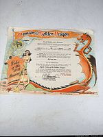 Full view of 1953 Domain of the Golden Dragon certificate