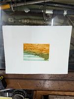 Full sheet showing image, margins and deckle edge