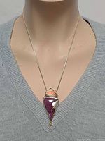 Pendant necklace on mannequin full view