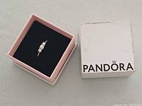 Ring in Pandora box beside outer lid