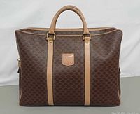 Front view of Celine Macadam briefcase bag