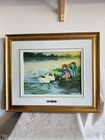 Frontal view of framed painting