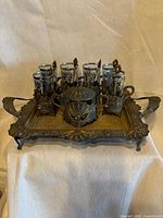 Full set on tray showing all components