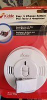 Front of sealed Kidde smoke alarm package