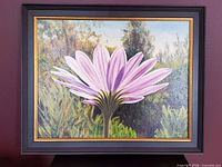 Full view of framed painting