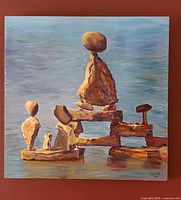 Front view of the full painting on canvas