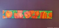 Front view of entire rectangular tulip painting