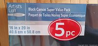 Front of sealed five-pack showing brand, series, size and quantity