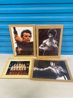 All four mounted poster prints arranged together