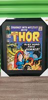 Front view of framed Journey Into Mystery Thor comic cover