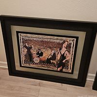 Front view of framed print showing artwork and frame
