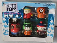 Front of box showing all five wind-up figures and South Park branding