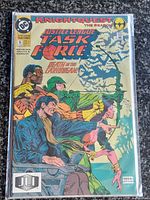 Front cover inside bag and board showing full artwork and condition