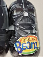 Close-up of Darth Vader Mighty Bean showing logo