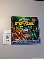 Front cover of Power Rangers Treasury Storybook showing title and characters