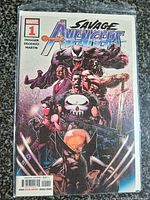 Front view of bagged Savage Avengers #1 comic