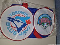 Overall view showing Toronto Blue Jays logo and championship graphic on end panels