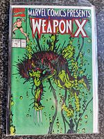Front cover of Weapon X #73 in bag and board