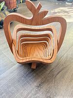 Bowl in expanded position showing nested rings and support foot