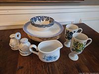Group shot showing entire dinnerware lot