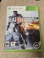 Front of Battlefield 4 Xbox 360 case