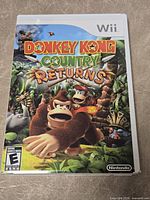 Front cover of Donkey Kong Country Returns Wii case