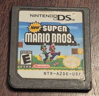 Front view of Nintendo DS cartridge showing game label