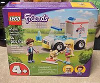 Front of sealed LEGO Friends 41694 box showing piece count, age recommendation and included mini-dolls