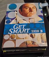 Front view of Get Smart Season 3 DVD slipcase over cases