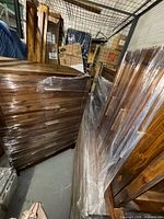 Wrapped dresser and bed components