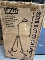 Box showing Ingles SA-22 stand for cello and bass graphics