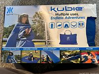 Front of Kijaro Kubie box showing uses and images