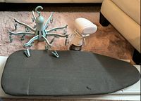 Ironing board, Dupray steamer, multi-arm hanger overview