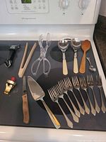 Entire lot displayed on stovetop