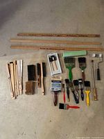 All items laid out showing quantity, types and condition