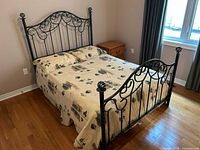 Bedding set displayed on double bed