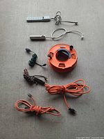 Group shot of all six items laid out on floor