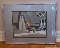 Front view of framed Jetsons print