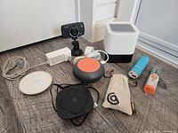 Group shot of all electronics on floor