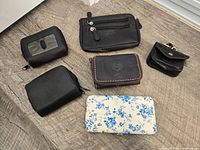 Six items arranged on wood surface showing overall contents