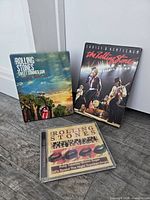 Group shot showing all three Rolling Stones media items