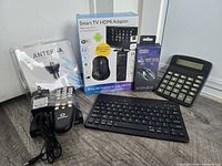 Group shot of all electronics in lot