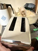 Top view showing two slots and chrome finish