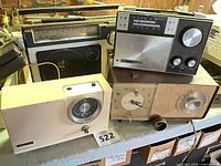 Group shot of four radios