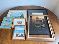 All six frames front view showing variety of sizes and finishes