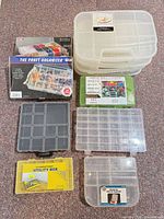 Group shot of all storage boxes