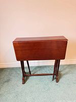 Table with leaves down front view