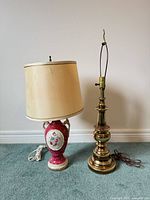 Front view showing both lamps side by side