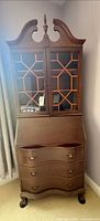 Full view of secretary desk with hutch closed