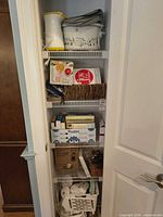 Full pantry view showing slow cooker, juicer, cookbooks, accessories